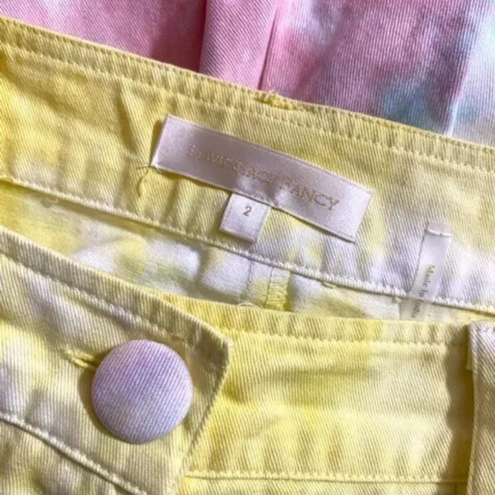 Love Shack Fancy (Jeans) Pants Tao (pastel) Radical Tie dye EUC - Picture 9 of 15